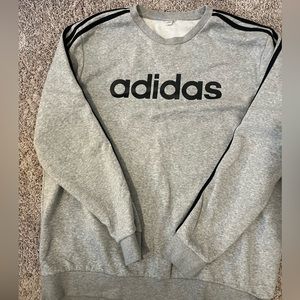 Adidas Sweatshirt! Great Condition. Silver 2XL